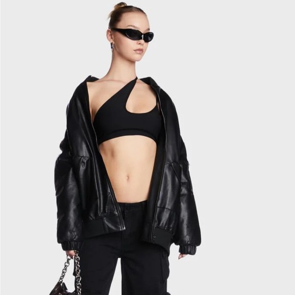 Edikted One Shoulder Cut Out Crop Top NWOT - Picture 2 of 2